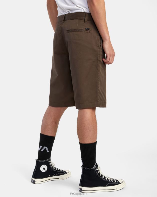 衣類 TP8J822 チョコレート RVCA 男性 アメリカーナ ウォークショーツ 22