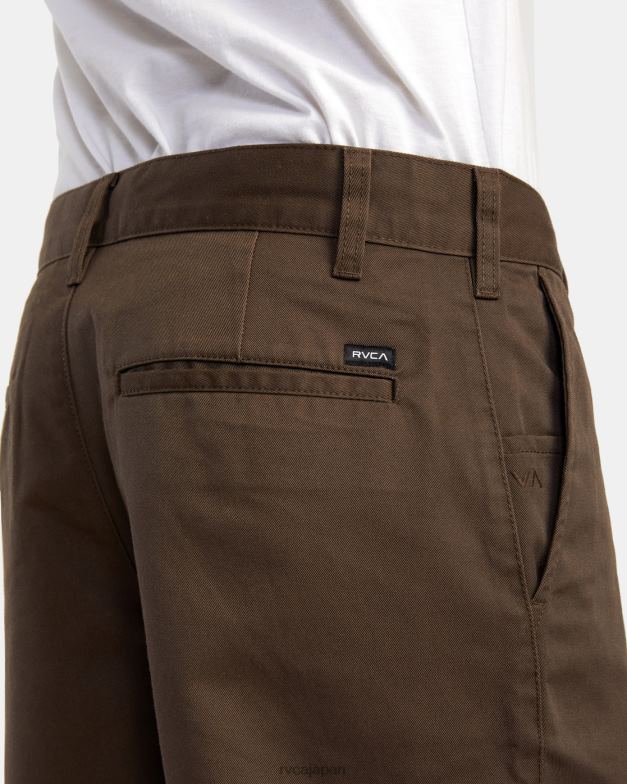 衣類 TP8J822 チョコレート RVCA 男性 アメリカーナ ウォークショーツ 22
