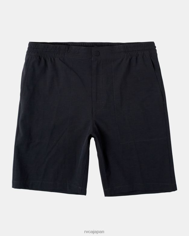 衣類 TP8J82 黒 RVCA 男性 オールタイムヘンプハイブリッド19ショーツ