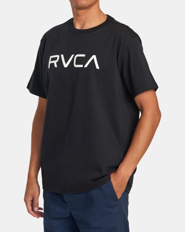 衣類 TP8J871 黒 RVCA 男性 ビッグデイシフトTシャツ