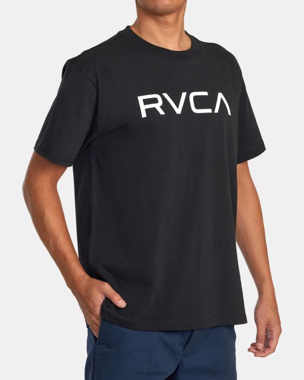 衣類 TP8J871 黒 RVCA 男性 ビッグデイシフトTシャツ