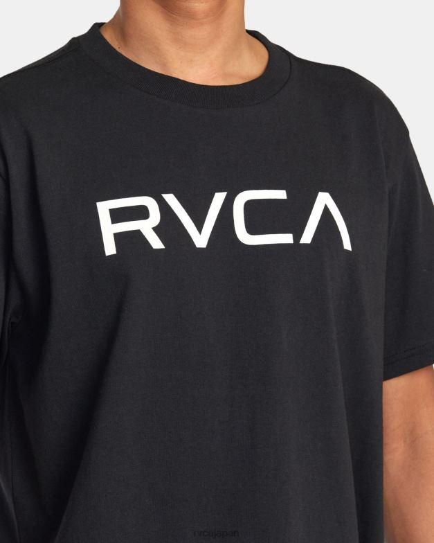 衣類 TP8J871 黒 RVCA 男性 ビッグデイシフトTシャツ