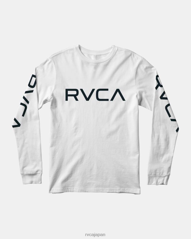 衣類 TP8J872 白黒 RVCA 男の子たち 大きな長袖Tシャツ