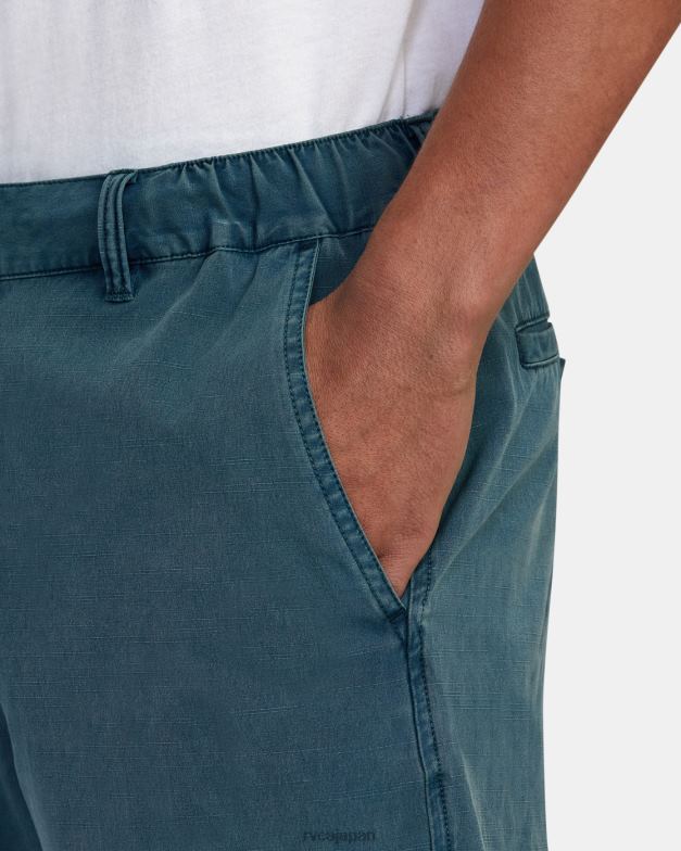 衣類 TP8J874 アヒルブルー RVCA 男性 オールタイム コースタル リンスド ハイブリッド 19 ショーツ