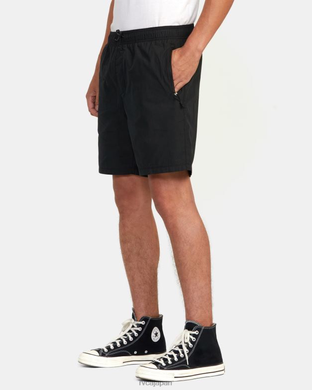 衣類 TP8J904 黒 RVCA 男性 Brodie 2 ハイブリッド エラスティック ショーツ 17