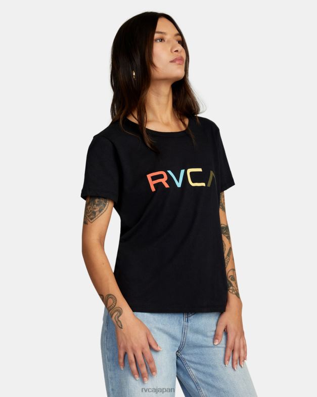 衣類 TP8J910 黒 RVCA 女性 ビッグティー