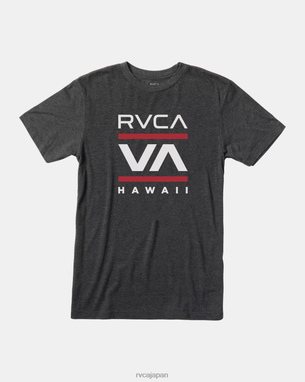 衣類 TP8J916 黒 RVCA 男性 アイランドラジオTシャツ