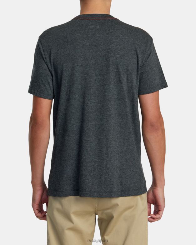 衣類 TP8J916 黒 RVCA 男性 アイランドラジオTシャツ