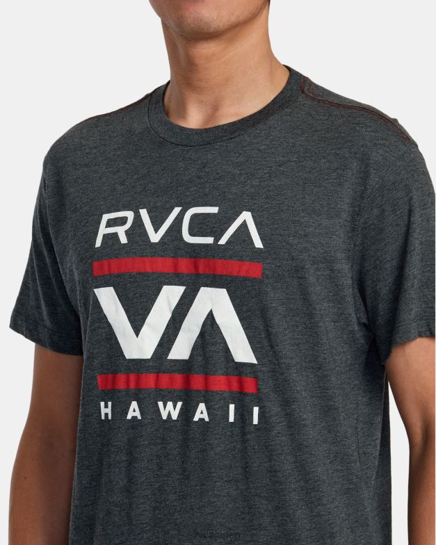 衣類 TP8J916 黒 RVCA 男性 アイランドラジオTシャツ