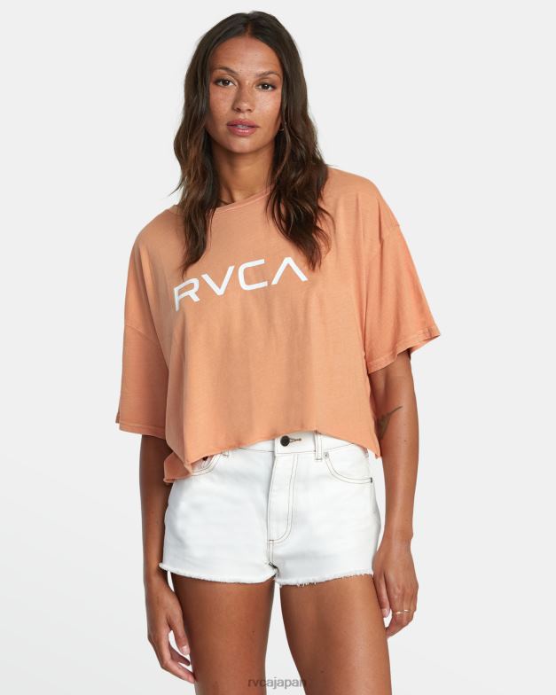 衣類 TP8J936 キャニオンローズ RVCA 女性 ビッグ半袖Tシャツ