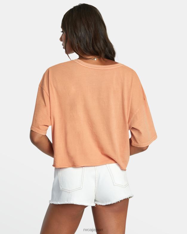 衣類 TP8J936 キャニオンローズ RVCA 女性 ビッグ半袖Tシャツ