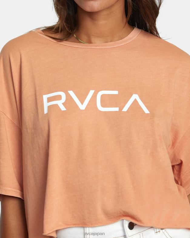 衣類 TP8J936 キャニオンローズ RVCA 女性 ビッグ半袖Tシャツ