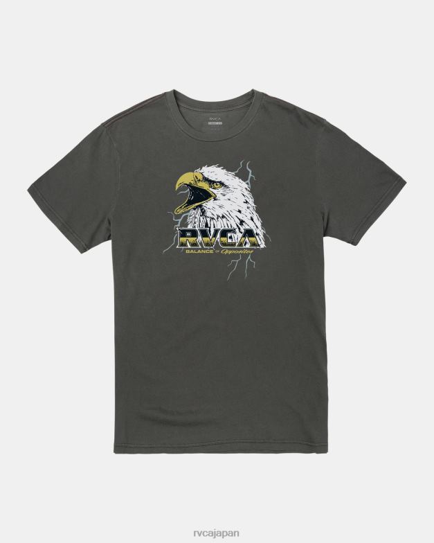 衣類 TP8J94 海賊黒 RVCA 男性 スクリーミンTシャツ