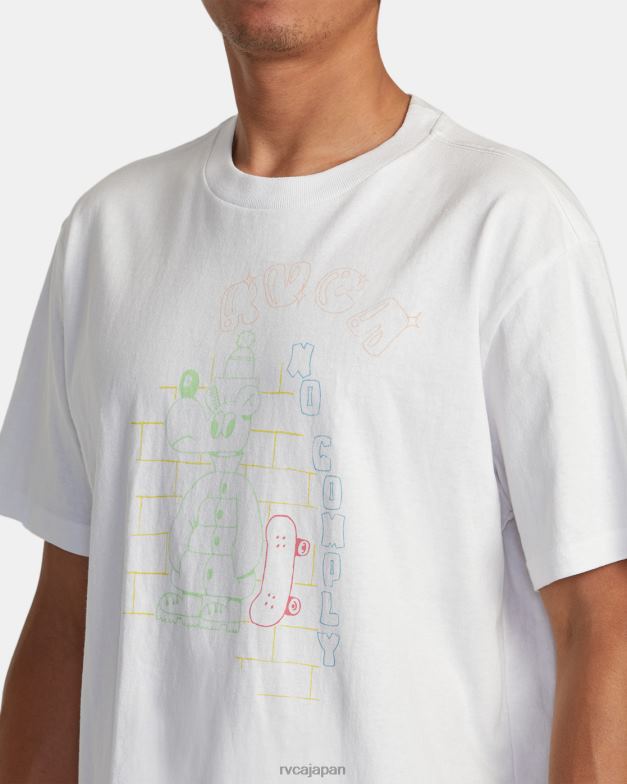 衣類 TP8J98 白 RVCA 男性 コンプライティーティーなし