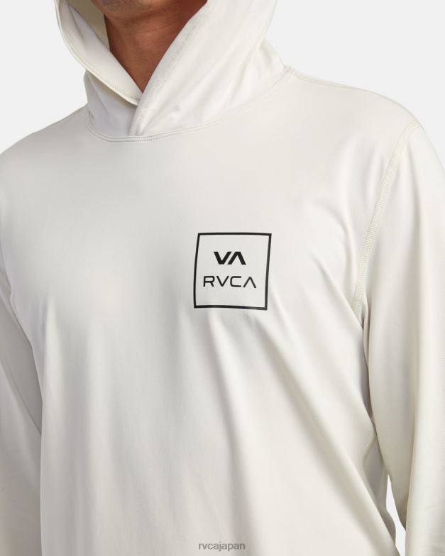 衣類 TP8J595 銀漂白剤 RVCA ユニセックス 長袖ラッシュガードパーカー