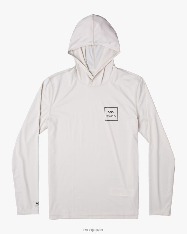 衣類 TP8J595 銀漂白剤 RVCA ユニセックス 長袖ラッシュガードパーカー