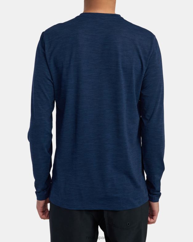 衣類 TP8J633 ネイビーヘザー RVCA ユニセックス 長袖ラッシュガード